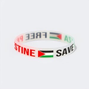 Bracelet Palestine en Silicone, Symbole de Solidarité