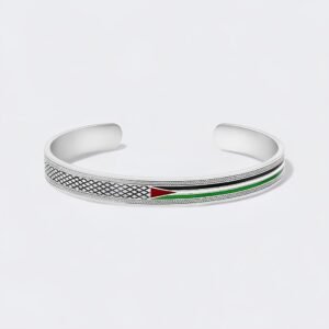 SevenSurahs-Photoroom_1_519222f8-340a-48b9-b98c-edfa5a8dfb16 Bracelet Palestine motif géométrique – en acier inoxydable