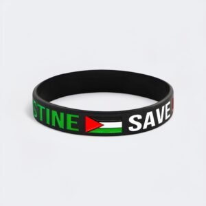 Bracelet Palestine en Silicone, Symbole de Solidarité