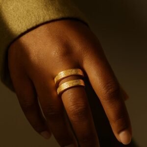 Bague Ayat al-Kursi en Spirale en acier inoxydable