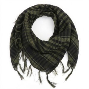 Keffieh Olive en Coton de Qualité - Symbole de Résistance