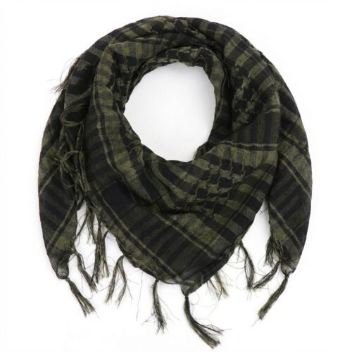 Keffieh Olive en Coton de Qualité - Symbole de Résistance