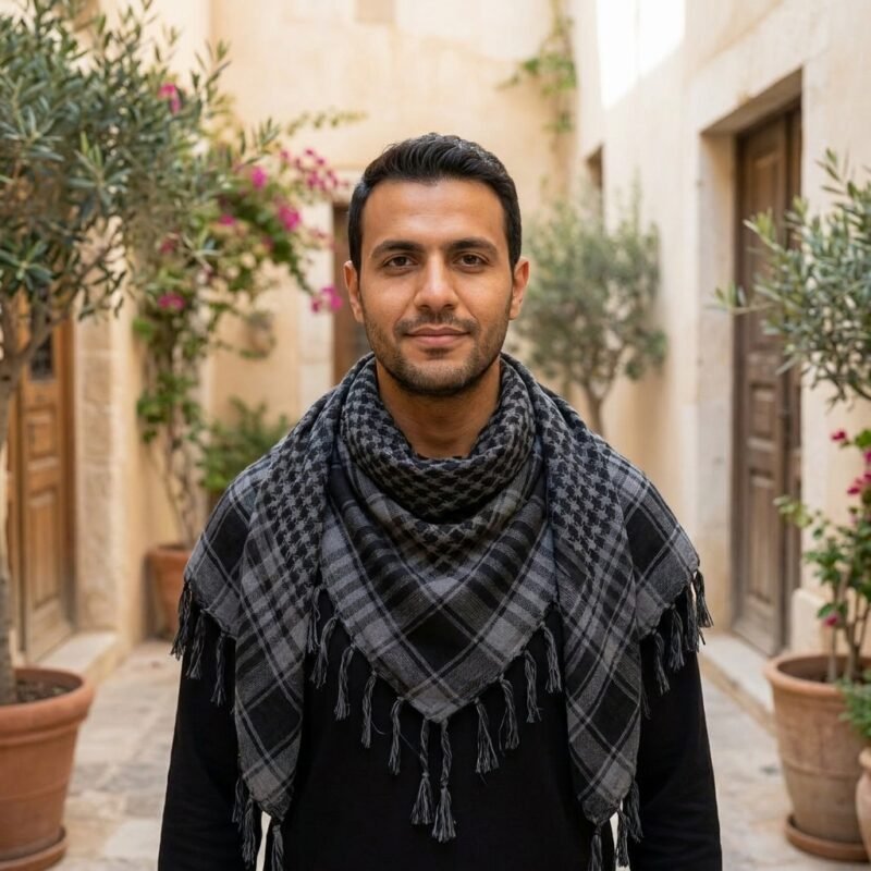 Foulard Keffieh en Coton Solidaire - Symbole de Résistance
