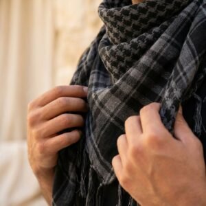 Foulard Keffieh en Coton Solidaire - Symbole de Résistance