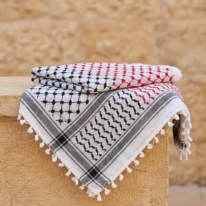 Foulard Palestinien en Coton de Haute Qualité 50x50 - Symbole de Résistance