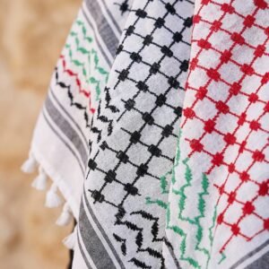 Foulard Palestinien en Coton de Haute Qualité 50x50 - Symbole de Résistance