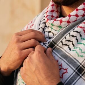 Foulard Palestinien en Coton de Haute Qualité 50x50 - Symbole de Résistance