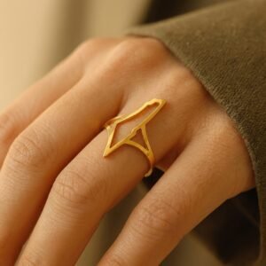 Bague Palestine carte complète angle alternatif bague Esprit Palestine