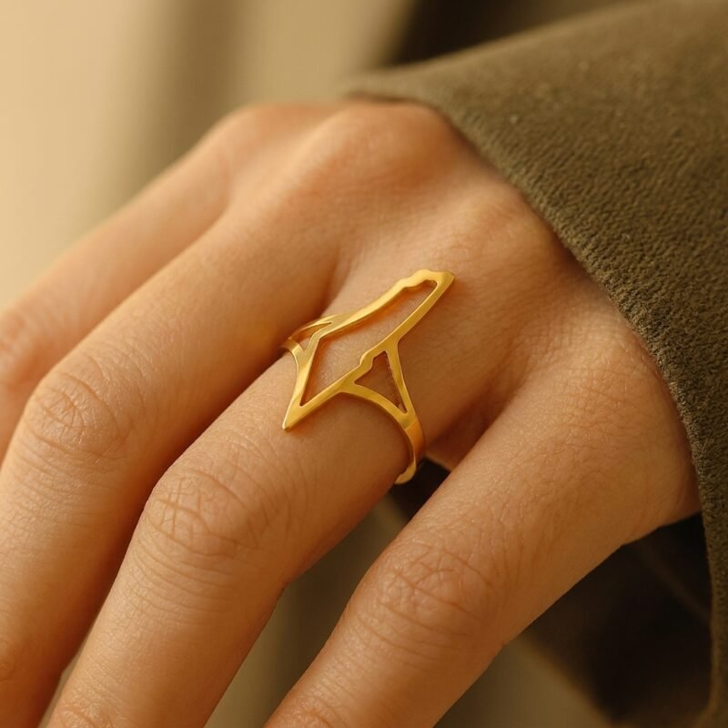 Bague Palestine carte complète angle alternatif bague Esprit Palestine
