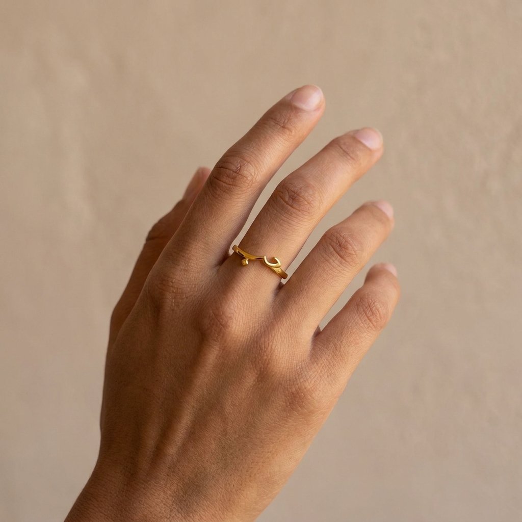 Bague Love Arabe ajustable motif calligraphie hero bague Esprit Palestine