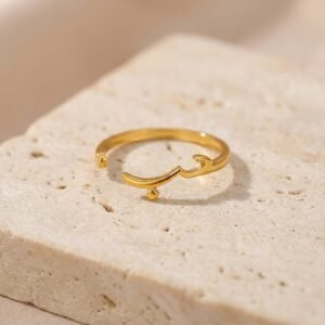 Bague Love Arabe ajustable motif calligraphie produit seul bague Esprit Palestine